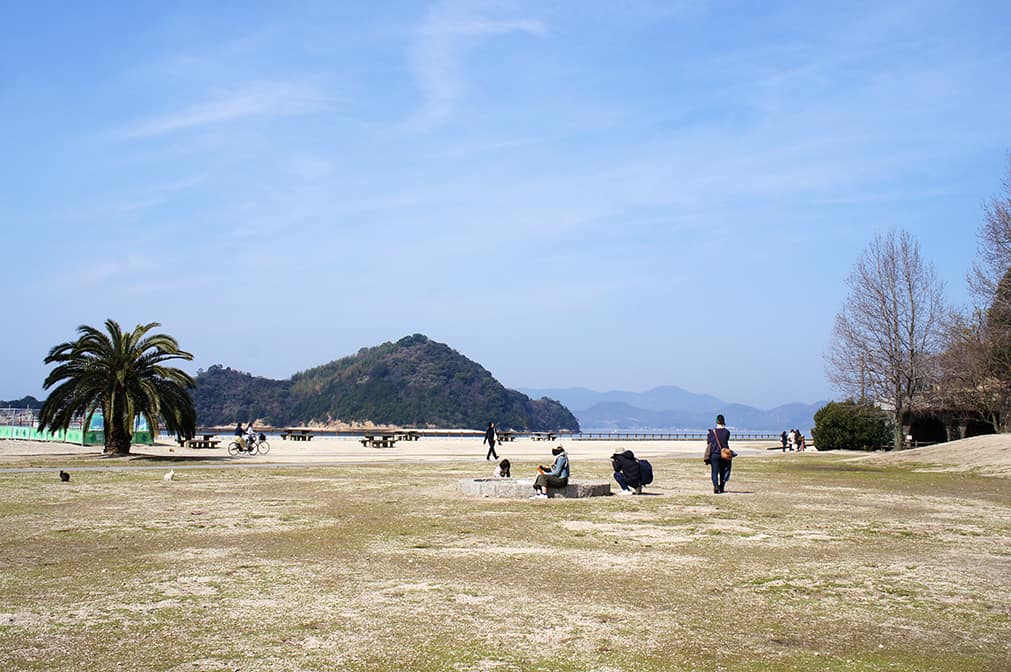 Paysage sur l'île aux lapins