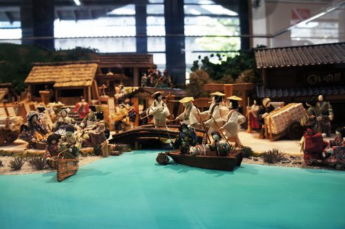 Maquette au Musée du Papier Tosa Washi dans la Préfecture de Kochi, Japon