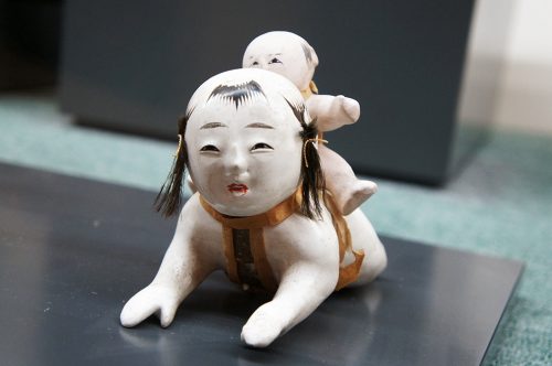 Poupée en papier mâché au Musée du Papier Tosa Washi dans la Préfecture de Kochi, Japon