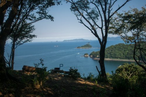 Point de vue au sommet de l'île d'Ohnyujima, préfecture d'Oita, Japon