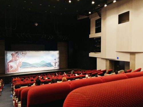 Dans le théâtre Botchan de la ville de Toon, préfecture d'Ehime, Japon