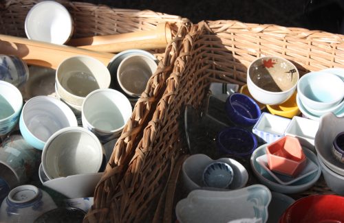 Vitrine d'une boutique du quartier historique d'Uchiyama à Arita, préfecture de Saga, Kyushu, Japon