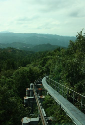 Panorama en descendant du Mt Hiko, préfecture de Fukuoka, Kyushu, Japon