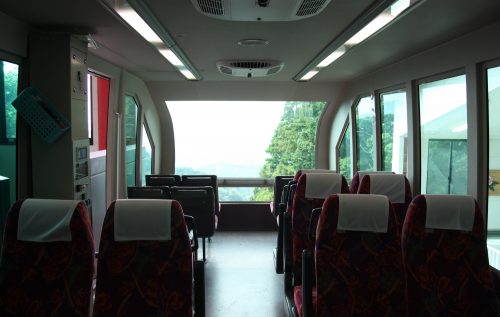 Funiculaire menant au Mt Hiko, préfecture de Fukuoka, Kyushu, Japon