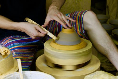 Promenade autour du village de potiers de Onta à Oita, Kyushu