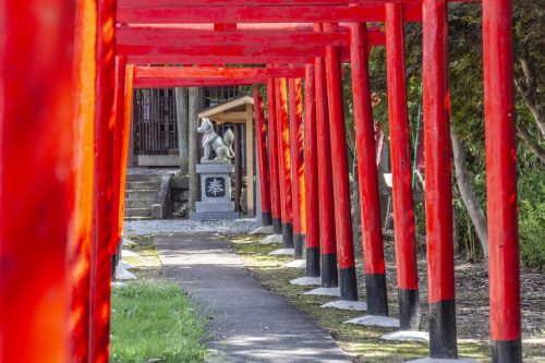 Point de départ de la randonnée sur la Nakasendō, préfecture de Gifu, Japon