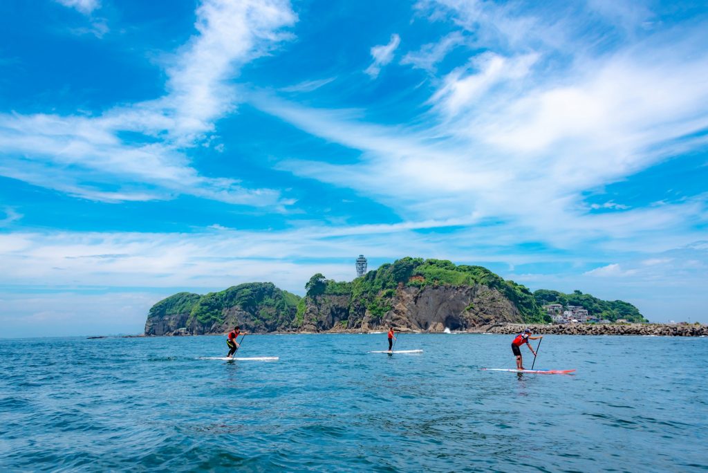 Leçon de Stand Up Paddle Board à Enoshima