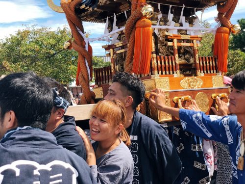 Matsuri à Enoshima, près de Tokyo, Japon