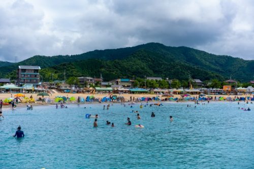 Plage Wakasa-Wada à Takahama, Préfecture de Fukui, Japon