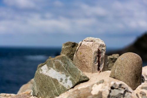 Ruines d'un sanctuaire pour les pêcheurs de Takahama, préfecture de Fukui, Japon