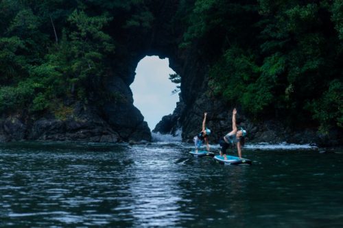 Cours de SUP Yoga à Takahama, préfecture de Fukui, Japon