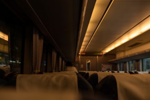 À bord du Hasgidate Express pour se rendre à Takahama, Fukui,Japon