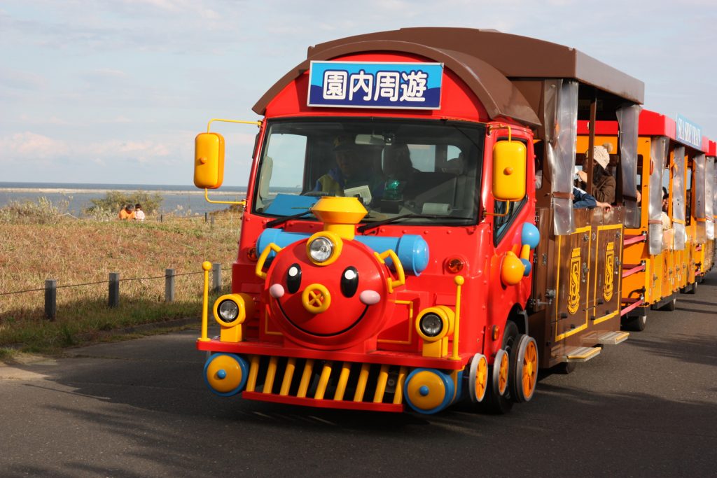 Petit train du Hitachi Seaside Park, préfecture d'Ibaraki, Japon