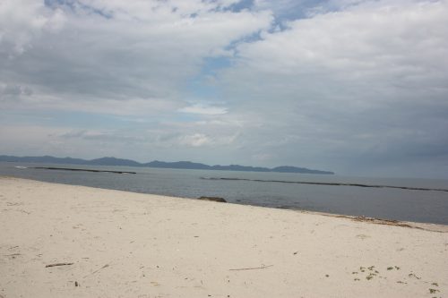 La plage de Kaike Onsen à Yonago, préfecture de Tottori, Japon