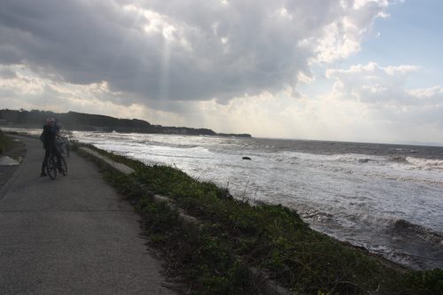 Mer du Japon au pied du Mt Daisen dans la préfecture de Tottori, Japon