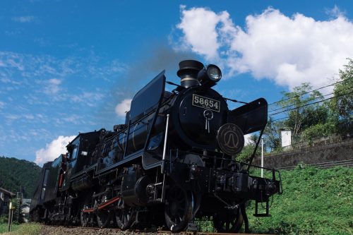 Train à vapeur SL Hitoyoshi, préfecture de Kumamoto, Kyushu, Japon