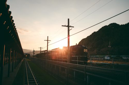Ligne de train Kawasemi Yamasemi, préfecture de Kumamoto, Kyushu, Japon
