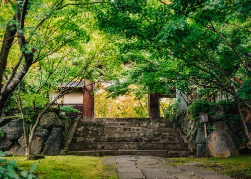 La petite Kyoto d'Iiyama, village de Kosuge, près d'Iiyama, préfecture de Nagano, Japon