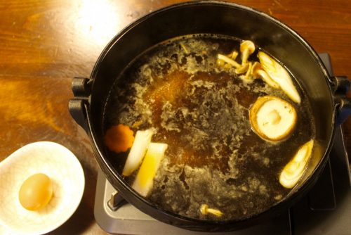 Sukiyaki de boeuf de Murakami, préfecture de Niigata, Japon