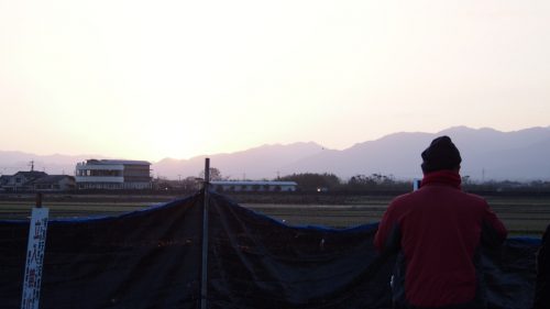 Observer les grues à deux pas de la ferme de M et Mme Ohira, Izumi, Kagoshima, Kyushu, Japon