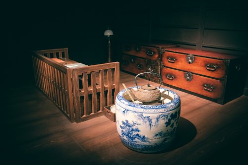 Reconstitution de la maison d'Akiko Yosano, poétesse originaire de Sakai, Osaka, région de Kinki, Japon