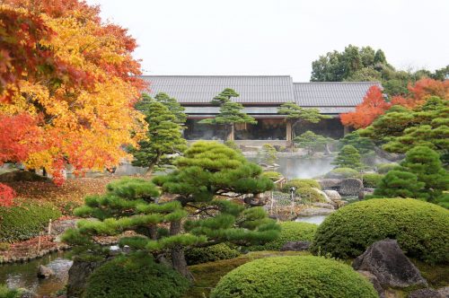 Jardin japonais Yuushien, non loin du Musée d'art Adachi, Yasugi, préfecture de Shimane, région de San'in, Japon