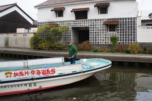 Croisière sur la rivière Kamogawa à Yonago, région du San'in, Tottori, Japon