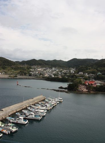 Le port de pêche de Bonotsu, à Minamisatsuma, Kagoshima, Japon