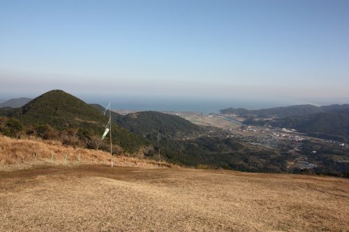 Piste de décollage en parapente au Mt Kamegaoka, Minamisatsuma, Kagoshima, Japon
