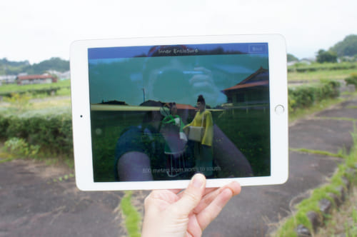 Reconstitution 3D d'un palais de la période d'Asuka sur l'application Virtual Asukakyo