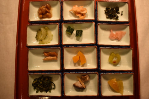 Tsukemono de légumes au Minshuku Yamanosato et Restaurant Farmer à Ubuyama
