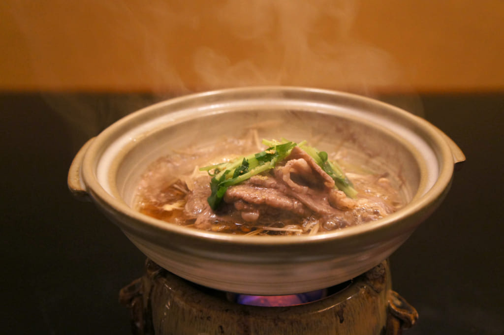 Dîner kaiseki : sukiyaki