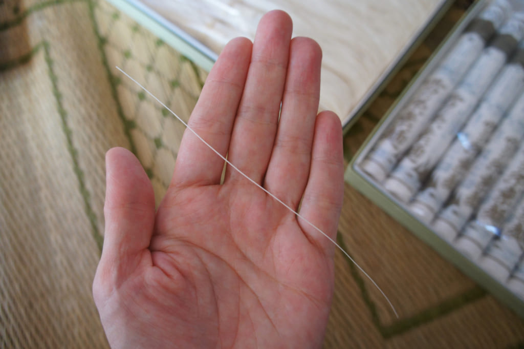 Une nouille somen d'une finesse étonnante