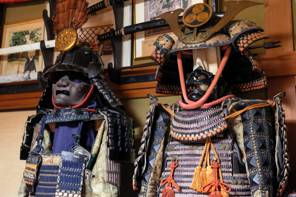 Les armures de samouraï de la collection personnelle de M. Matsunaga