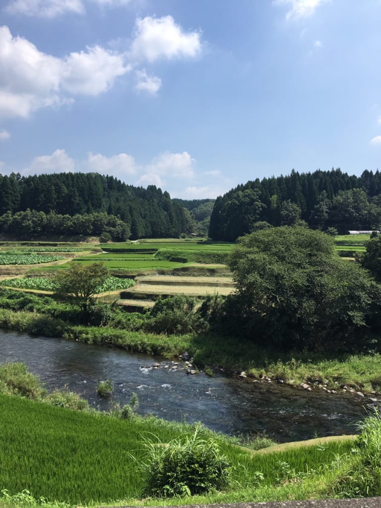 Les paysages de kikuchi, dans le nord de la préfecture de Kumamoto
