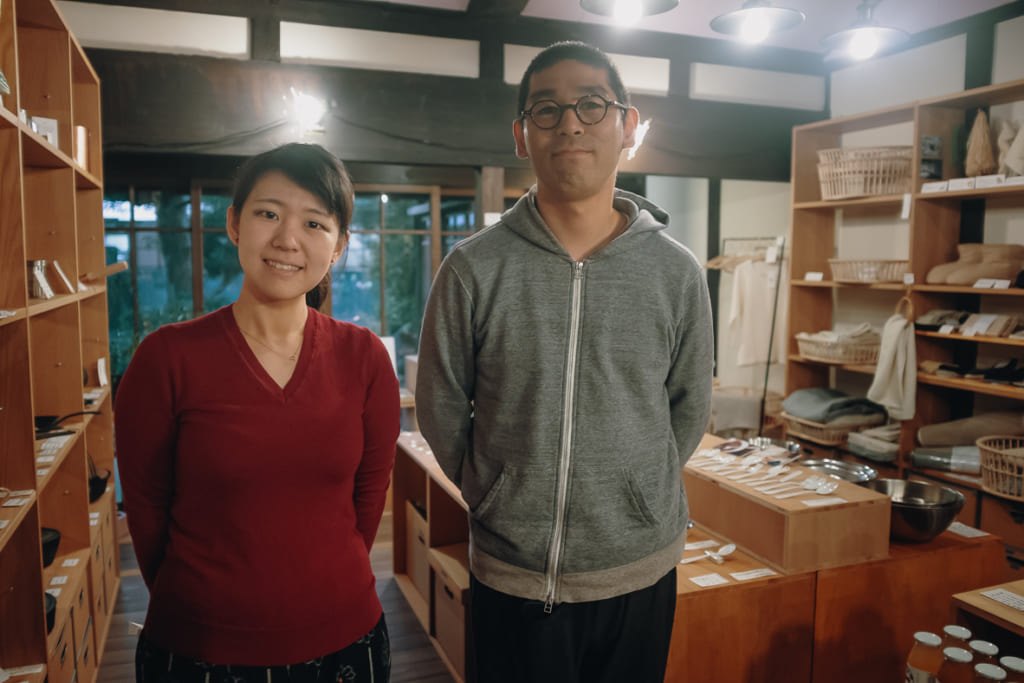 Les gérant de l'unagi no nedoko à Yame