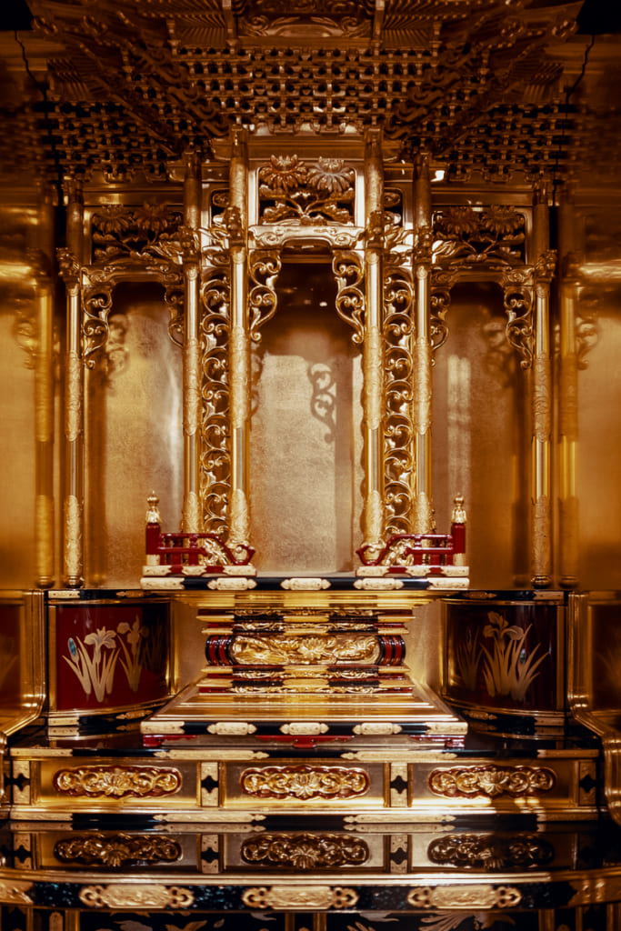 Temple traditionnel dans le musée de l'artisanat de yame