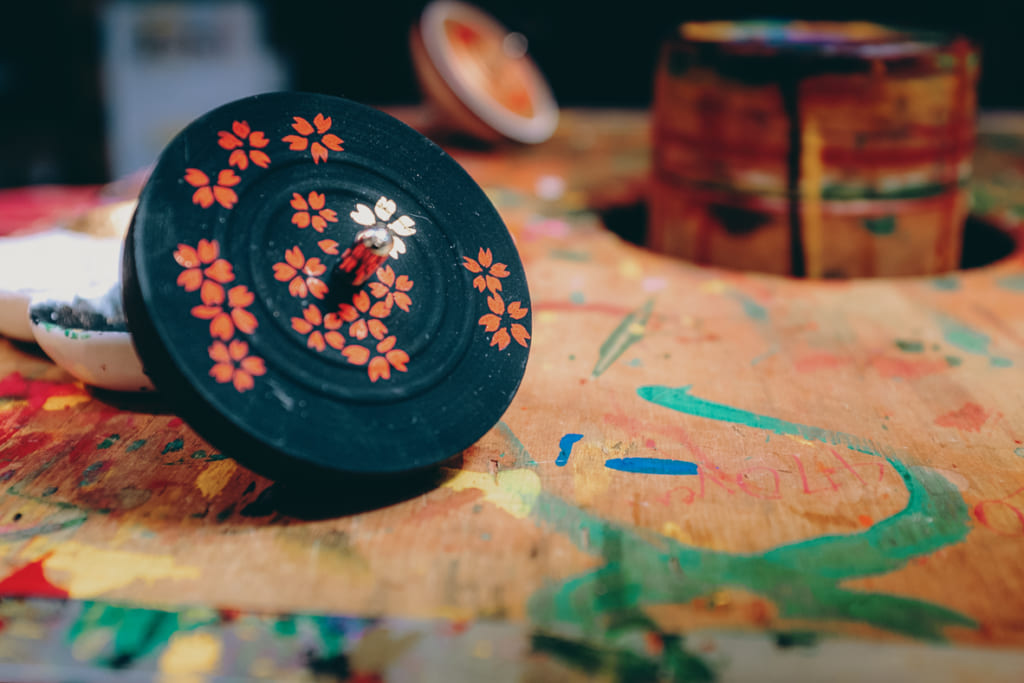 Toupie de Fukuoka en cours de conception