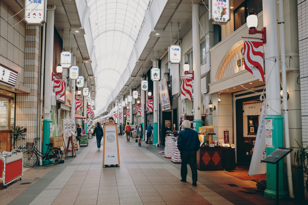 la rue couverte de Kawabata à Fukuoka