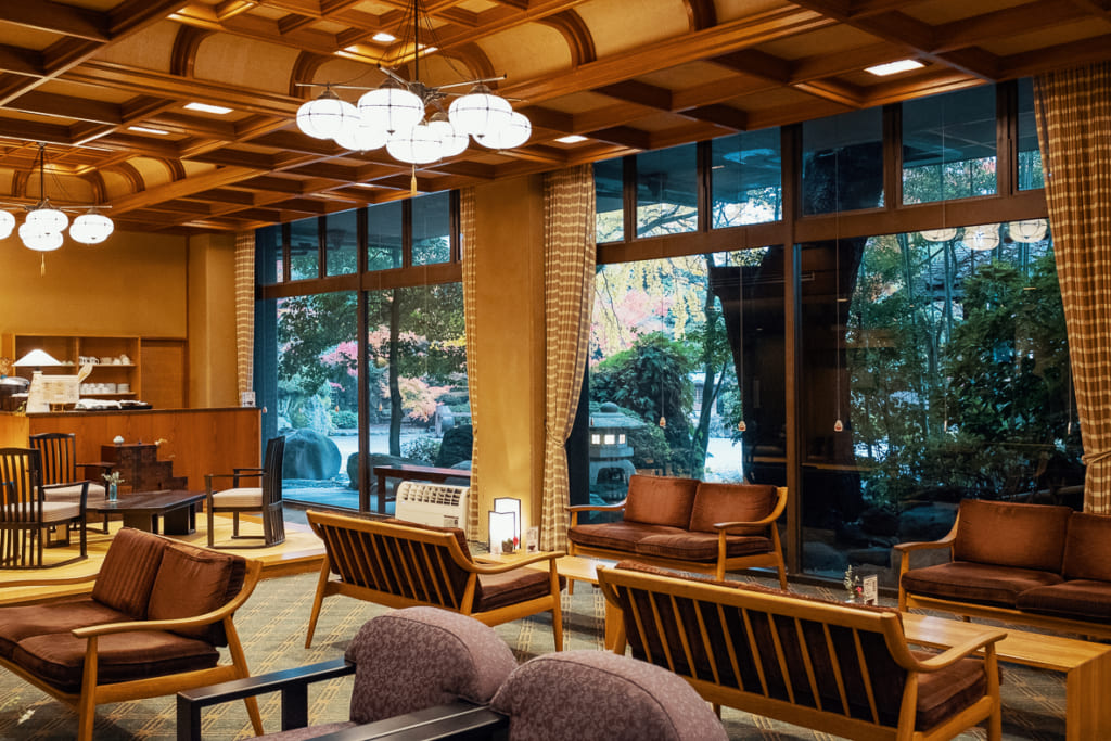 hall d'entrée du ryokan warakuen