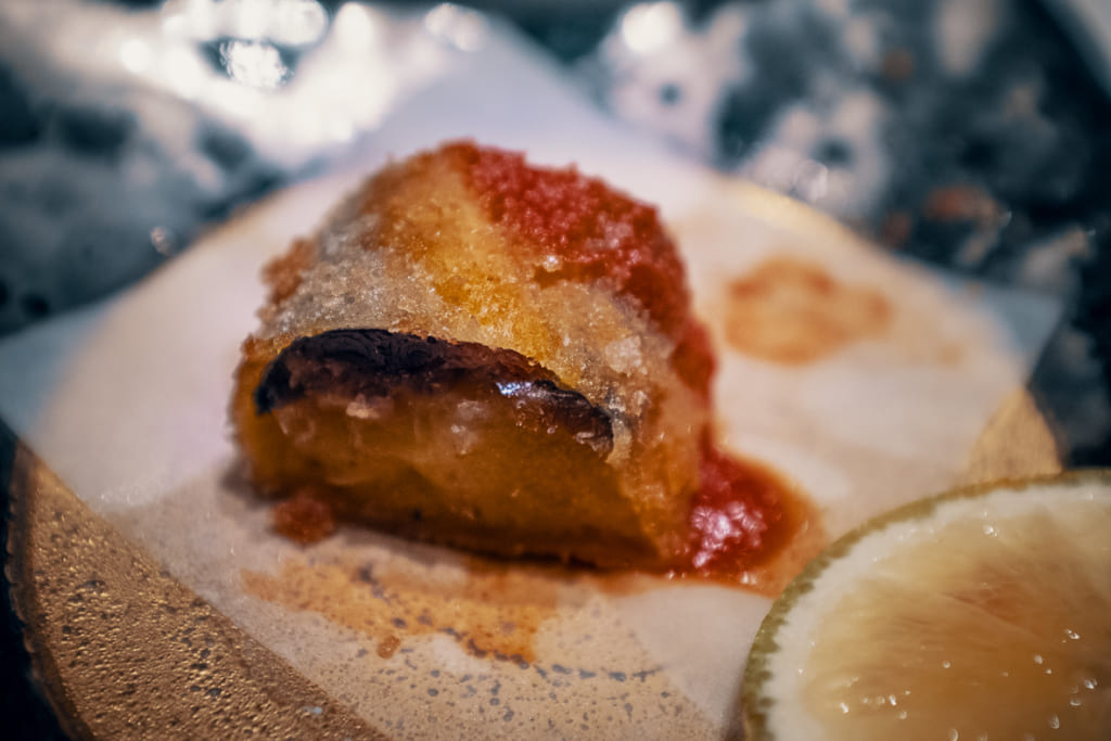 poisson sur lit de pomme de terre au ryokan warakuen