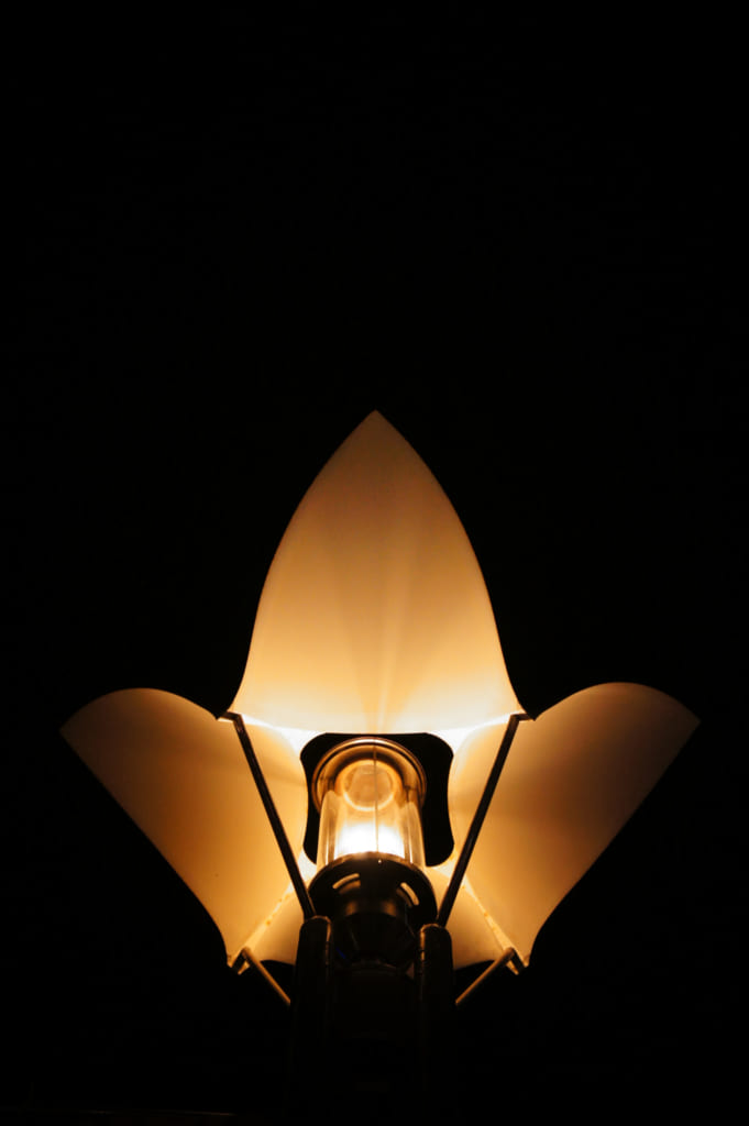 Réverbère à gaz dans la rue Gaslight Street à Kobe