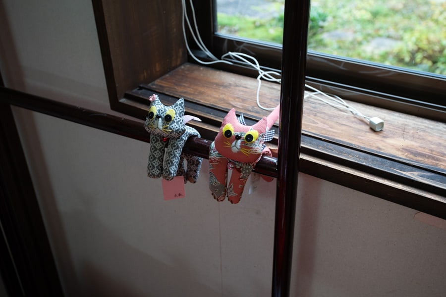 Figurines faites en tissus de kimono