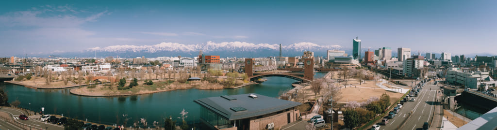 panorama de la ville de toyama