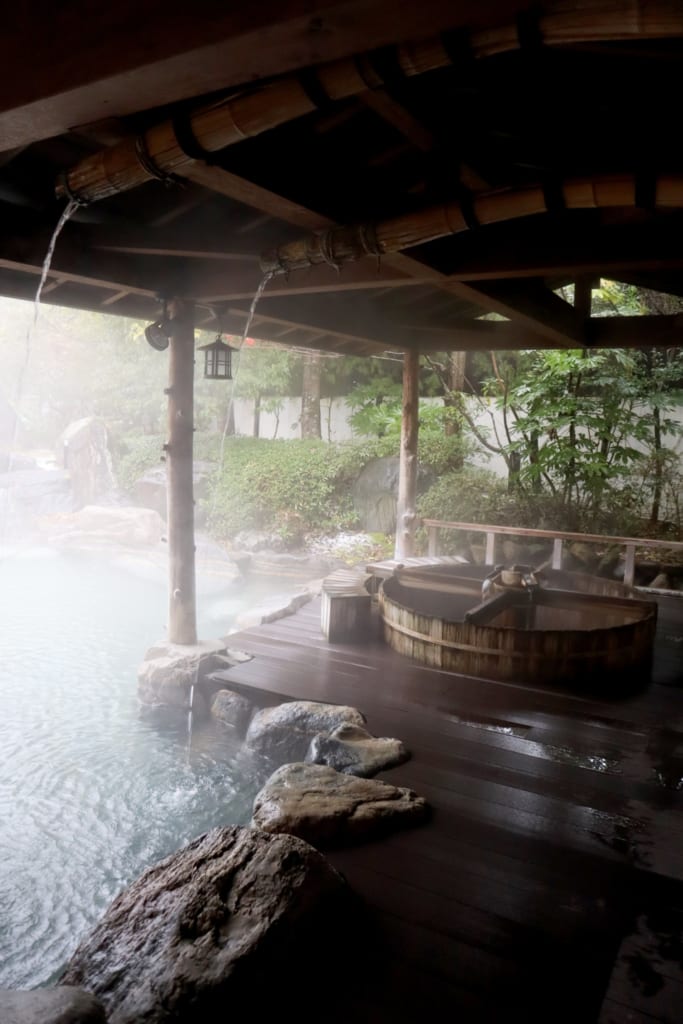 Les bains d'eau thermale de misasa, à Tottori