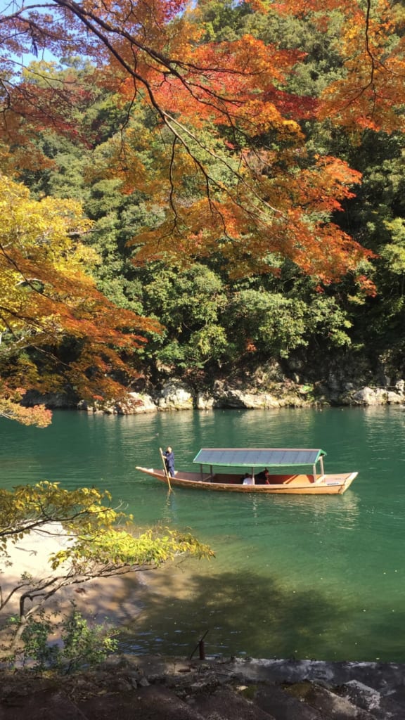 La rivière Hozu en automne