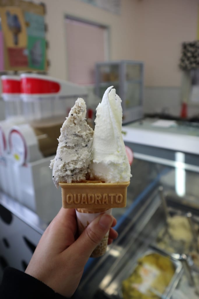 Les glaces que j'ai choisies au miyama milk studio