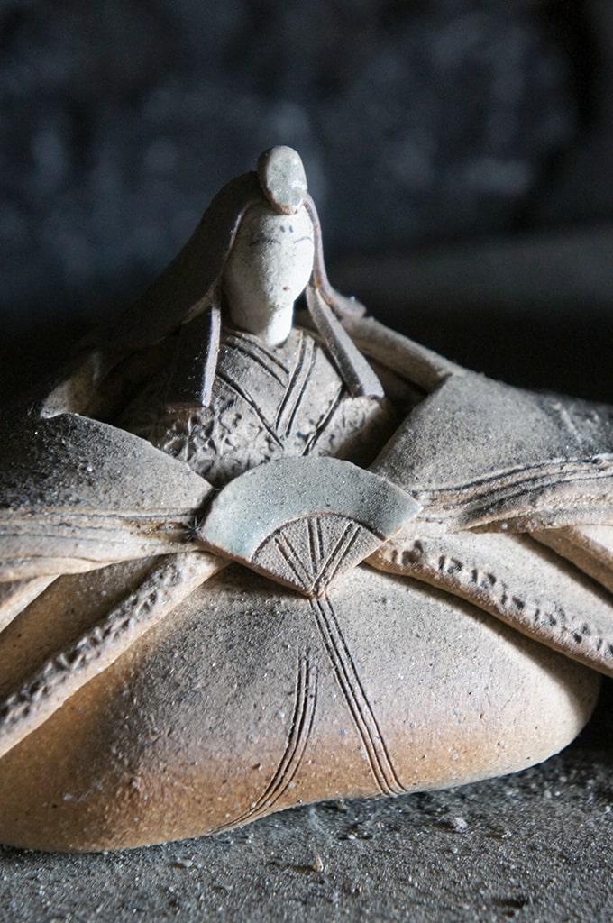 Poupée pour le hina matsuri en céramique