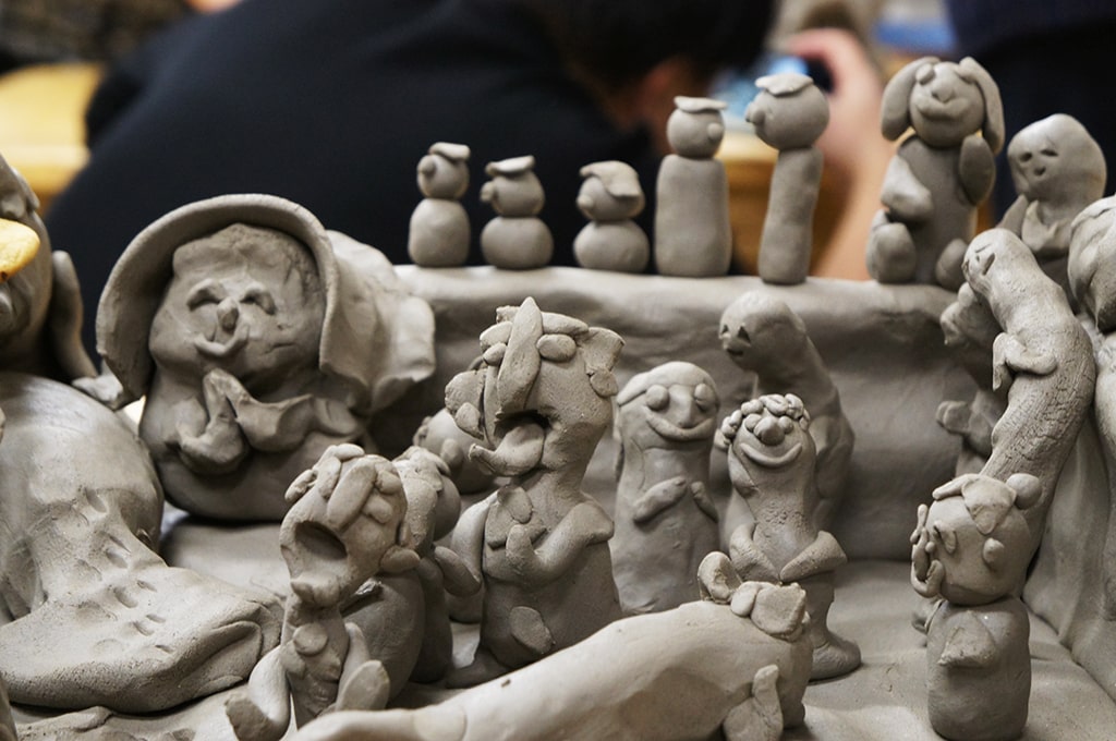 Une représentation du village de Shigaraki, réalisée lors de l'atelier