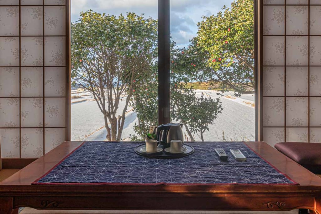 Vue de la chambre le matin